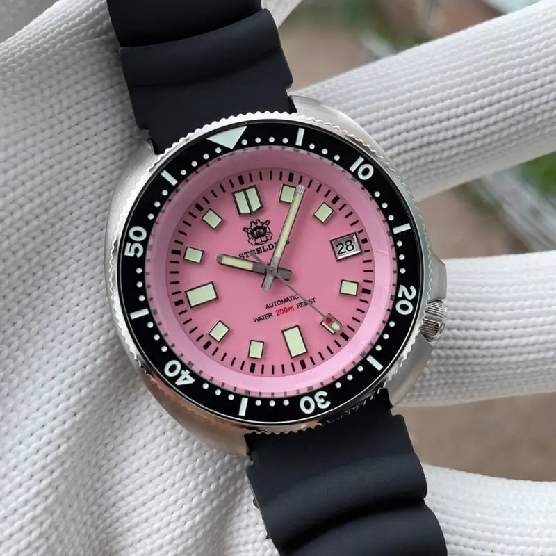 KPR Angelfish 44MM Automatic 200M Dive Watch - 70B-FF-BR Pink / China / NH35 Movt