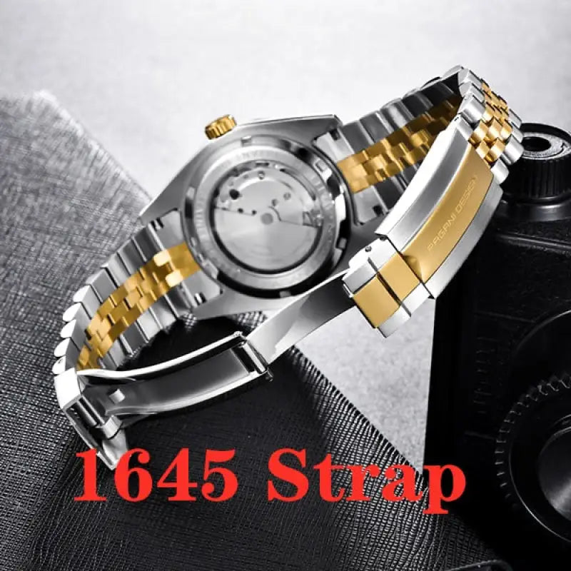 KPR Barbel Vintage Waterproof Dive Watch - 1645 gold Strap / watchband