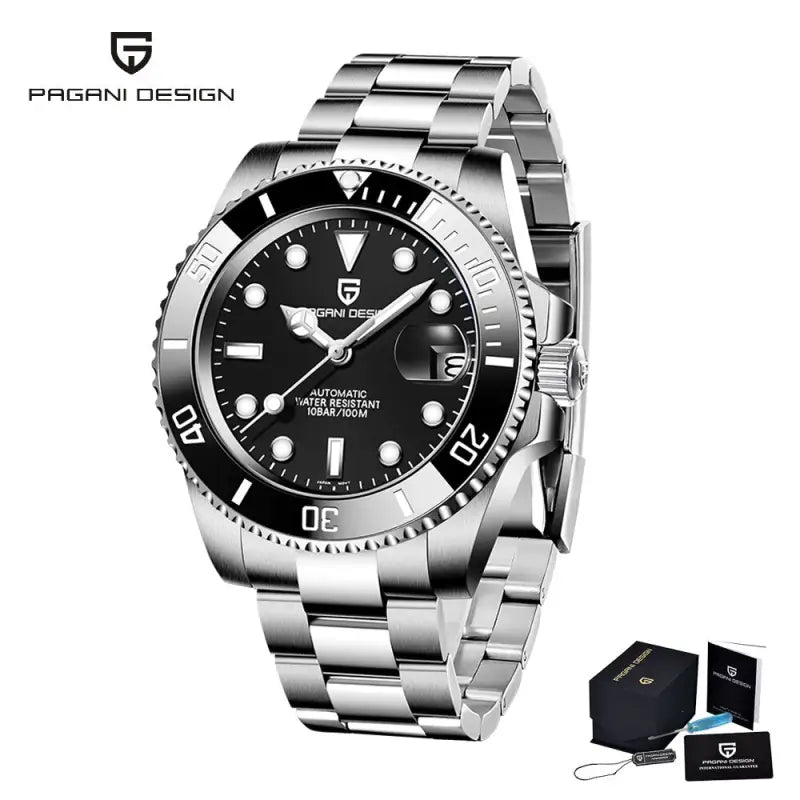 KPR Barramundi 40MM Automatic Dive Watch - All black / Poland