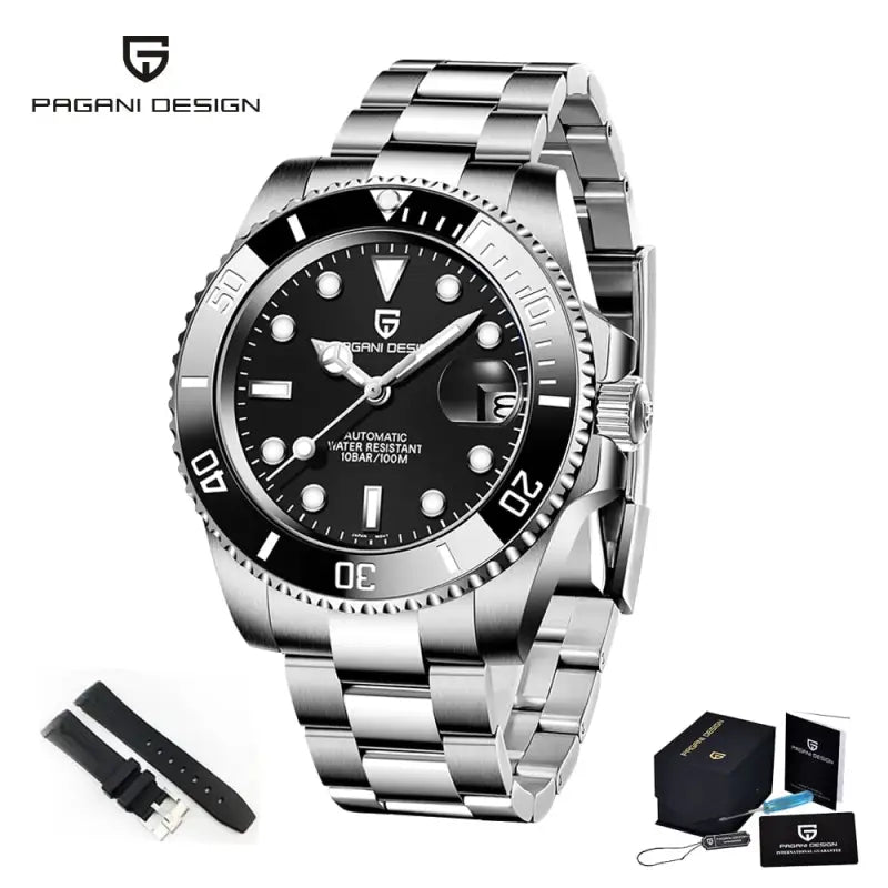 KPR Barramundi 40MM Automatic Dive Watch - All black R / Poland