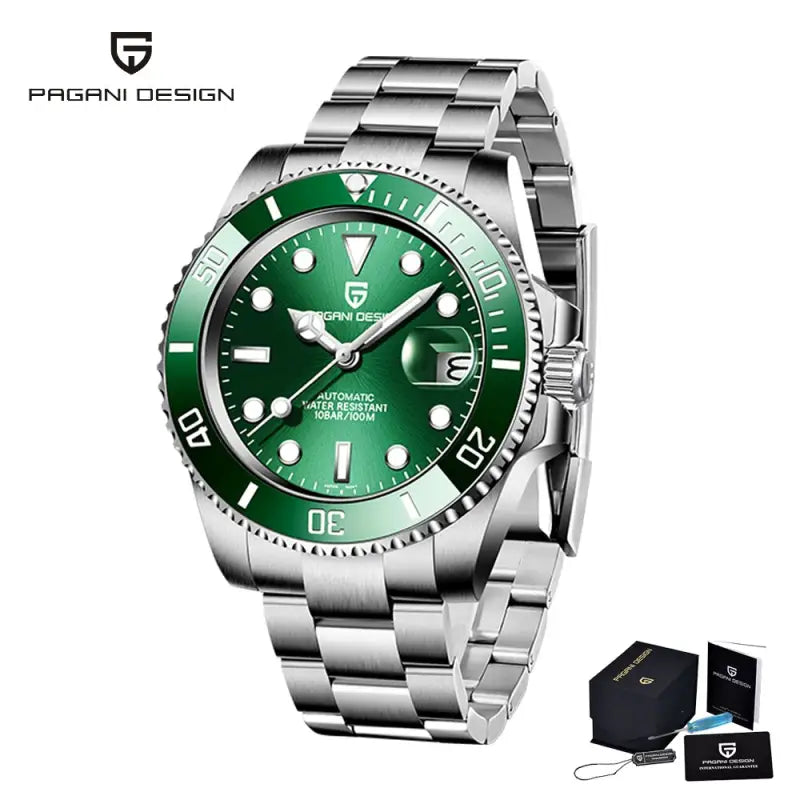 KPR Barramundi 40MM Automatic Dive Watch - Green / Poland