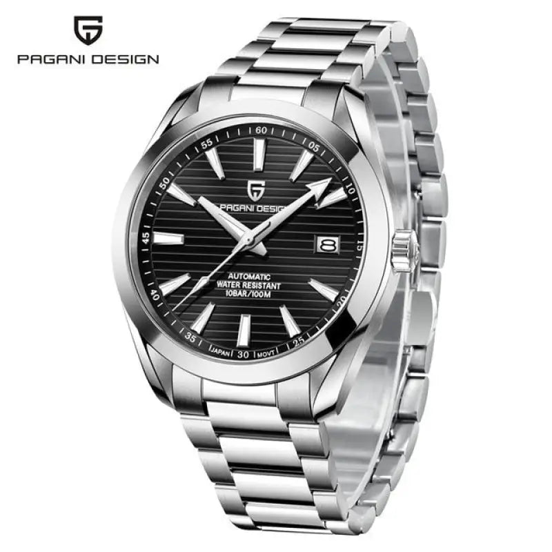 KPR Bass 100M AR Sapphire Automatic Dive Watch - Steel Band Black / Czech Republic