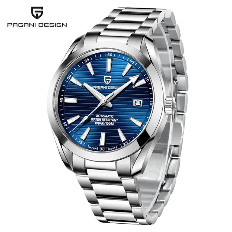 KPR Bass 100M AR Sapphire Automatic Dive Watch - Steel Band Blue / Czech Republic