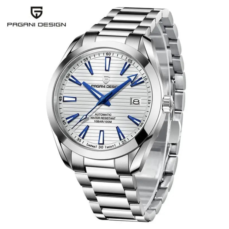 KPR Bass 100M AR Sapphire Automatic Dive Watch - Steel Band white / Czech Republic