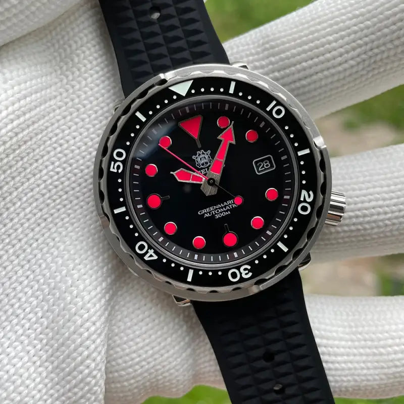 KPR Big Eye 30ATM 47.5MM Automatic Dive Watch - 75T-SWF-MH Fuxia / China / NH35 Movt