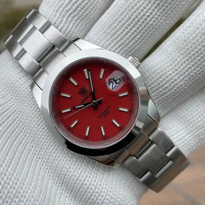 KPR Bigmouth Buffalo 200M Dive Watch - 34RE-SS-Red / China