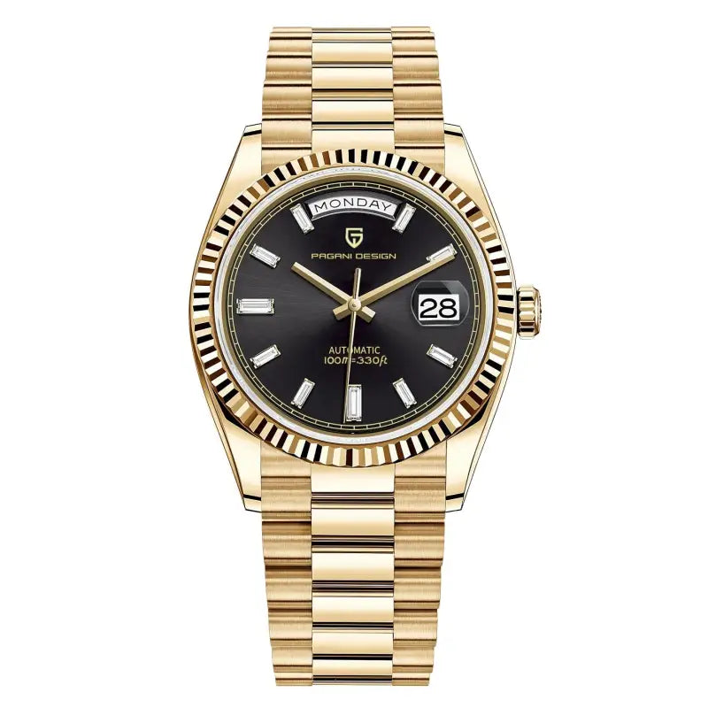 KPR Bitterling 100M Automatic Dive Watch - Gold Black