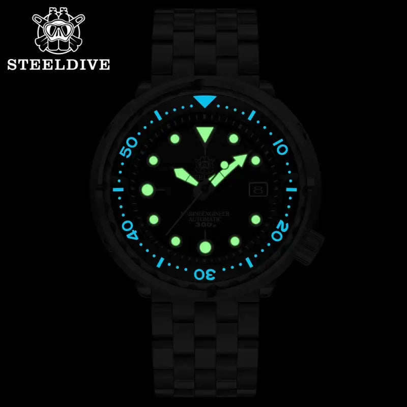 KPR Black Drum Sapphire Glass Dive Watch