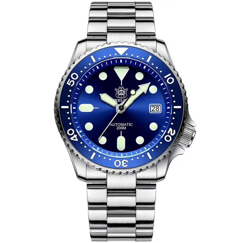 KPR Blenny 200M Perpetual Dive Watch - C-BL-3STEEL-LOGO