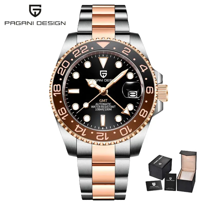 KPR Catfish 100M 40MM Automatic Japanese Movement Watch - rose gold / Czech Republic