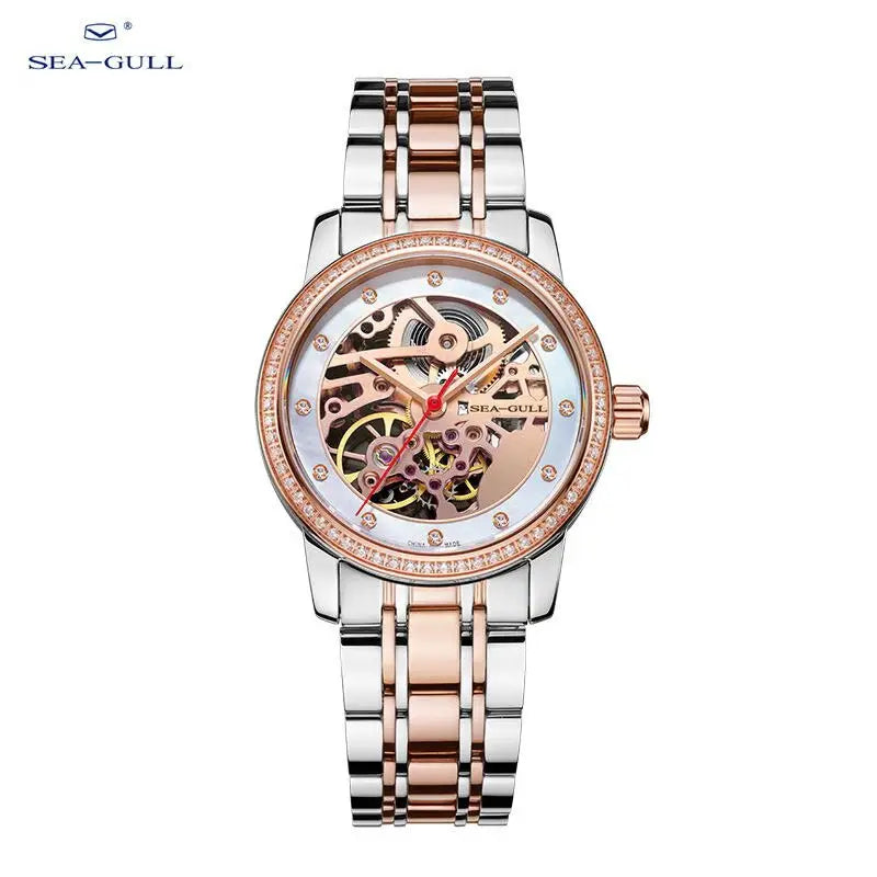 KPR Fashionable Function Mechanical Curved Glass Watch