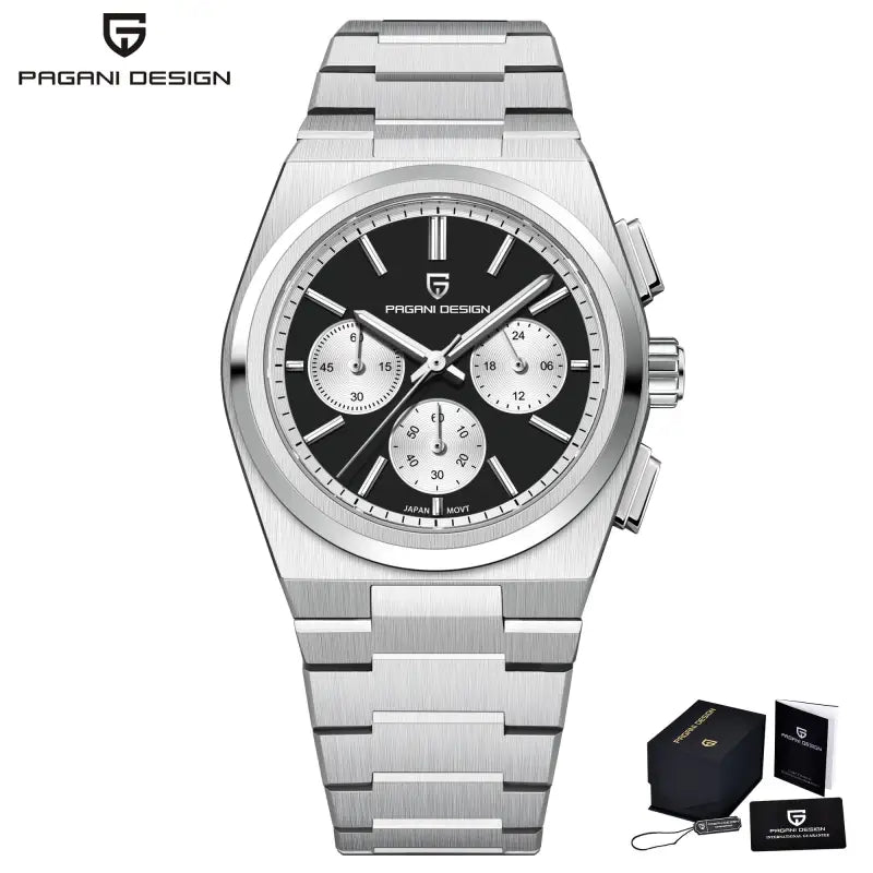 KPR Fashionable Future Timed Movement Military Watch - Silver Black / GERMANY