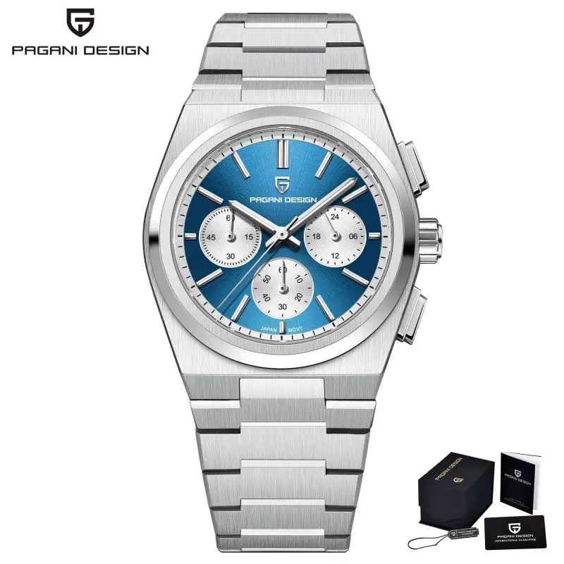 KPR Fashionable Future Timed Movement Military Watch - Silver Blue / GERMANY