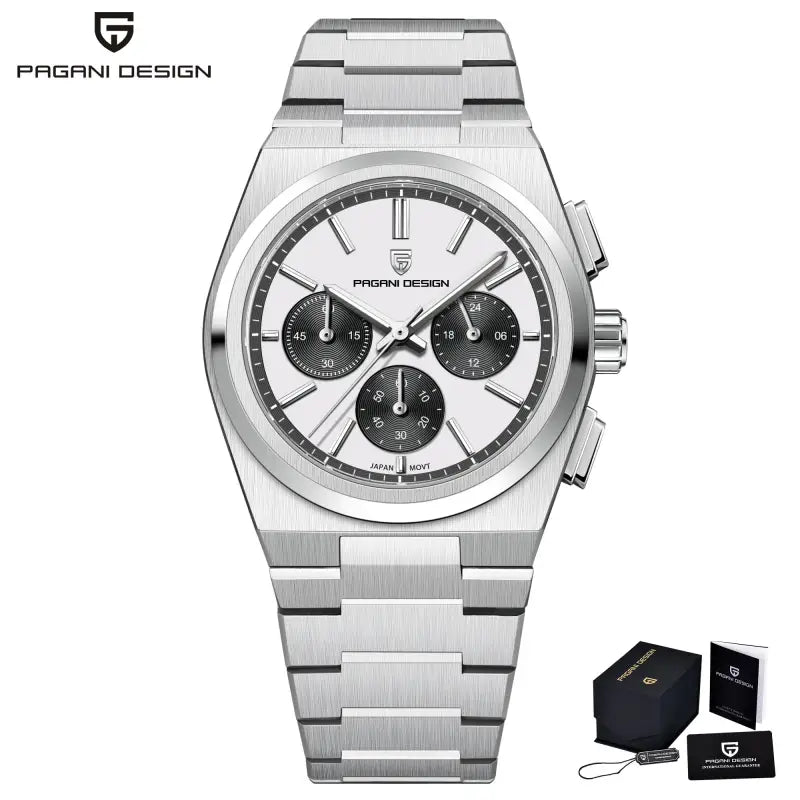 KPR Fashionable Future Timed Movement Military Watch - Silver White / GERMANY