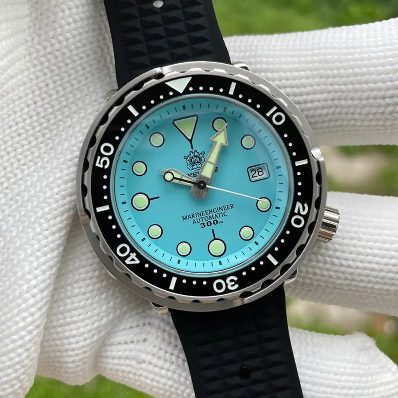 KPR Garfish 300M Stainless Steel Dive Watch - 75QL-SWF Turquoise / China / NH35 Movt