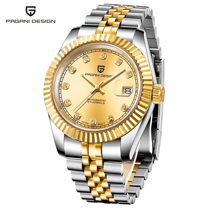 KPR Glamorous Guardian 39MM Automatic Watch - DiamondGold