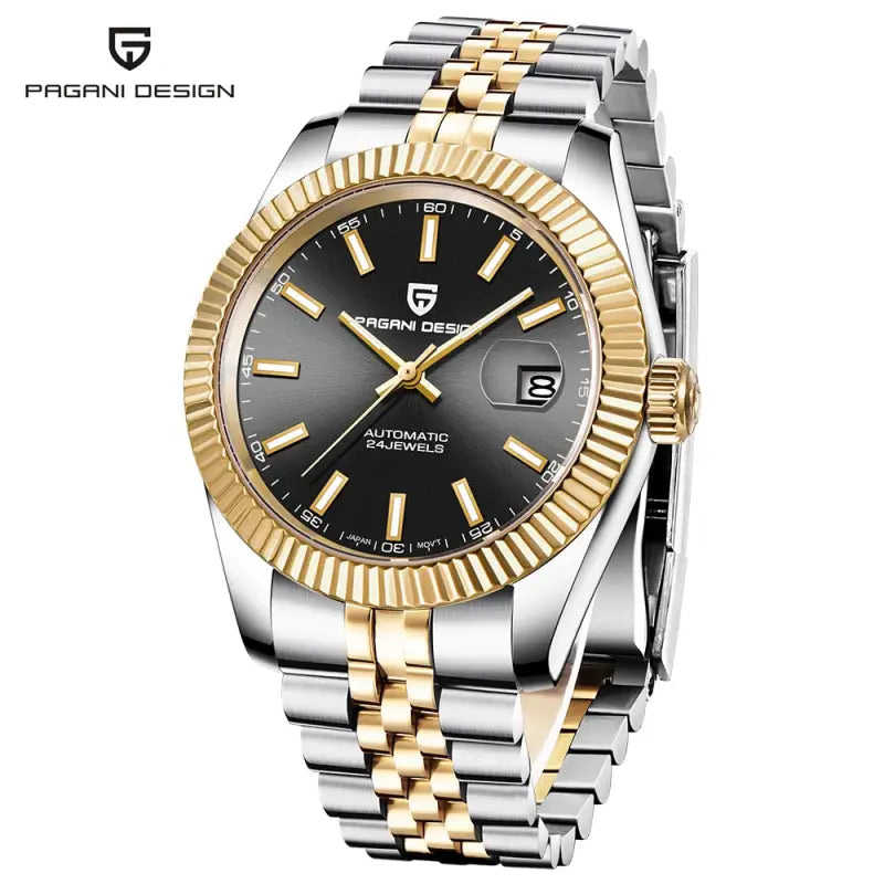 KPR Glamorous Guardian 39MM Automatic Watch - GoldBlack