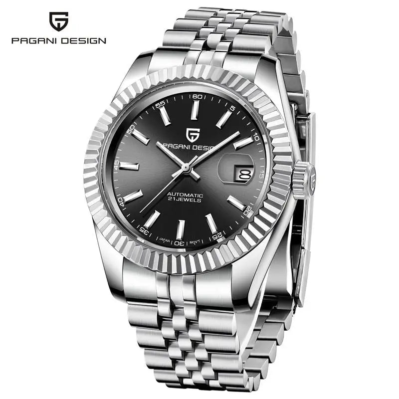 KPR Glamorous Guardian 39MM Automatic Watch - SilverBlack