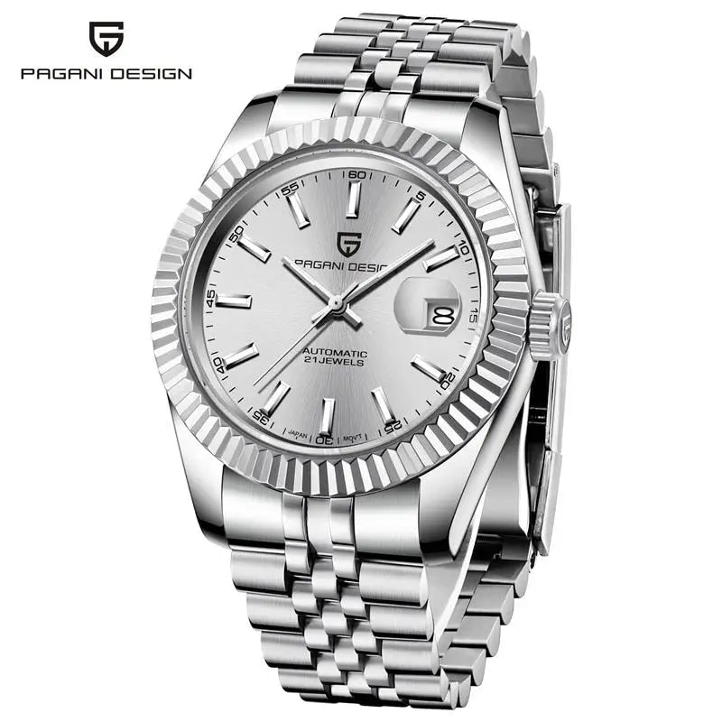 KPR Glamorous Guardian 39MM Automatic Watch - SilverWhite