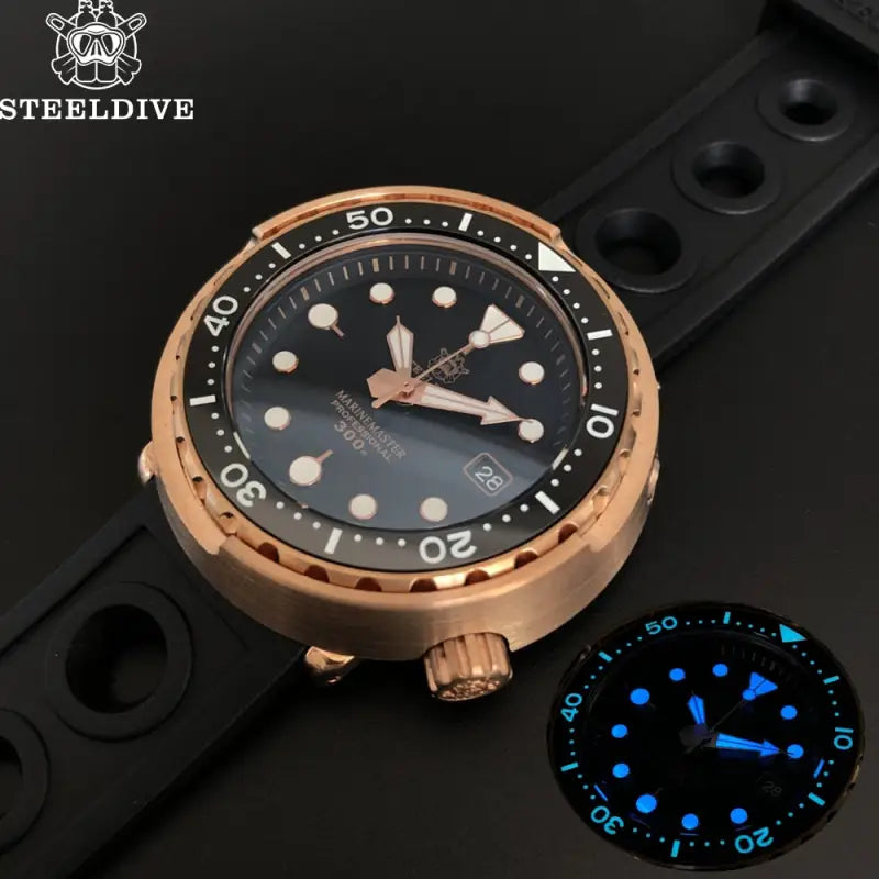 KPR Goby 300M Bronze Automatic Dive Watch - Ceramic Bezel B