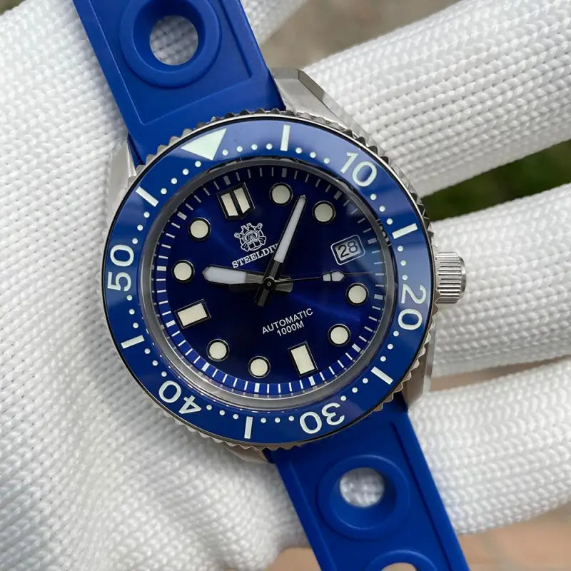 KPR Grand Seafarer Automatic Limited Edition Dive Watch - 68BL-LR Blue / 1000M Waterproof