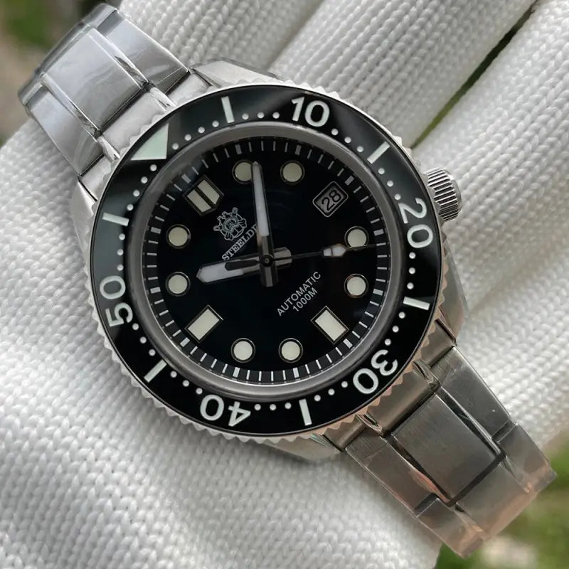 KPR Grand Seafarer Automatic Limited Edition Dive Watch - 68HH-SS Black / 1000M Waterproof