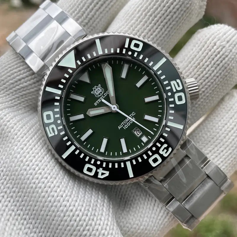 KPR Grunt 48MM OEM 100M Dive Watch - Green Dial Black Bzl / China