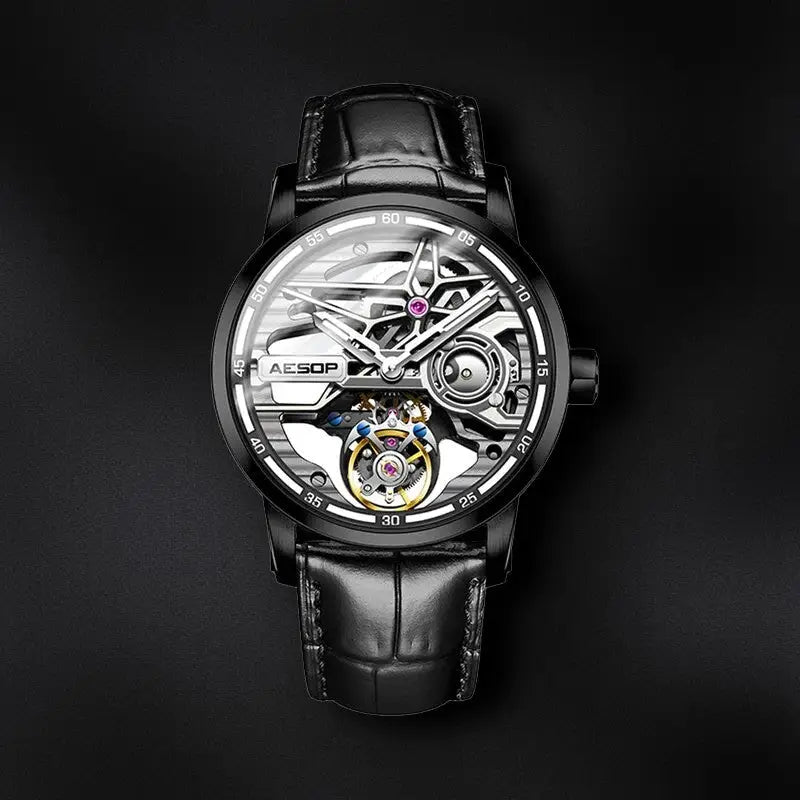 KPR Haute Fashion Skeleton Style Waterproof Automatic Watch