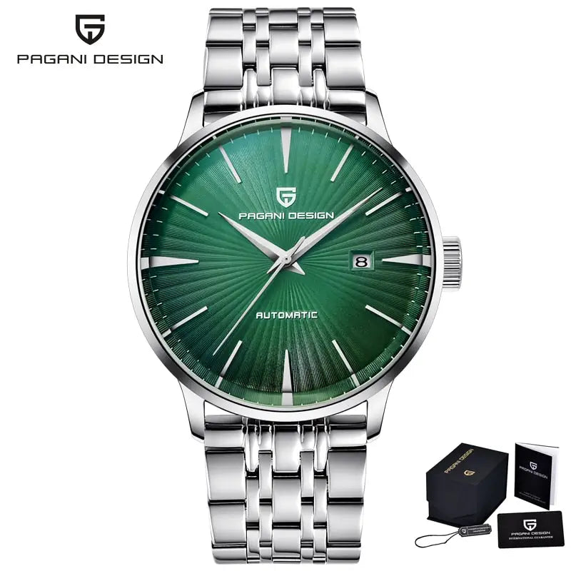 KPR Iconic Style Waterproof Automatic Watch - G-Green / China / 43MM