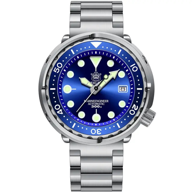 KPR Lamprey 300M 316L Steel Dive Watch - Blue Steel 3 Logo