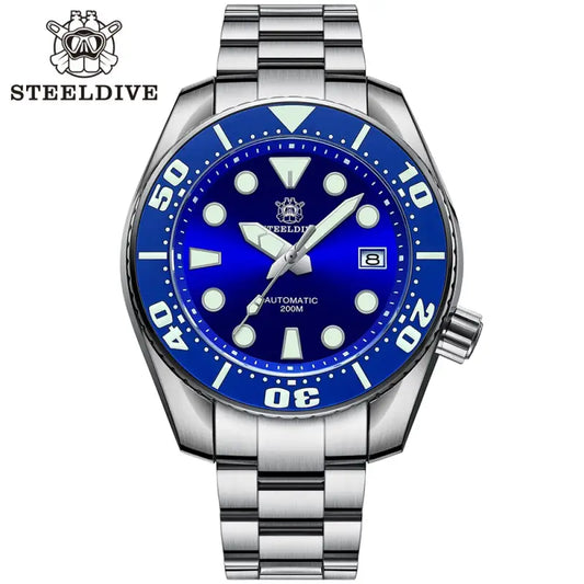 KPR Master Voyager 45MM Dive Watch - 71BL-SS Blue-Logo / China