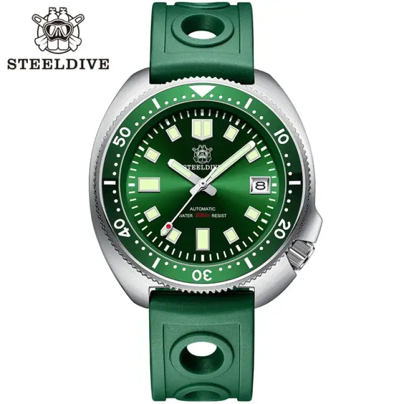 KPR Moray Eel 300M Jubilee Automatic Dive Watch - 70GR-GR Green-PT5000 / Israel