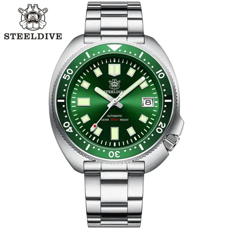 KPR Moray Eel 300M Jubilee Automatic Dive Watch - 70GR-SS Green-PT5000 / Israel