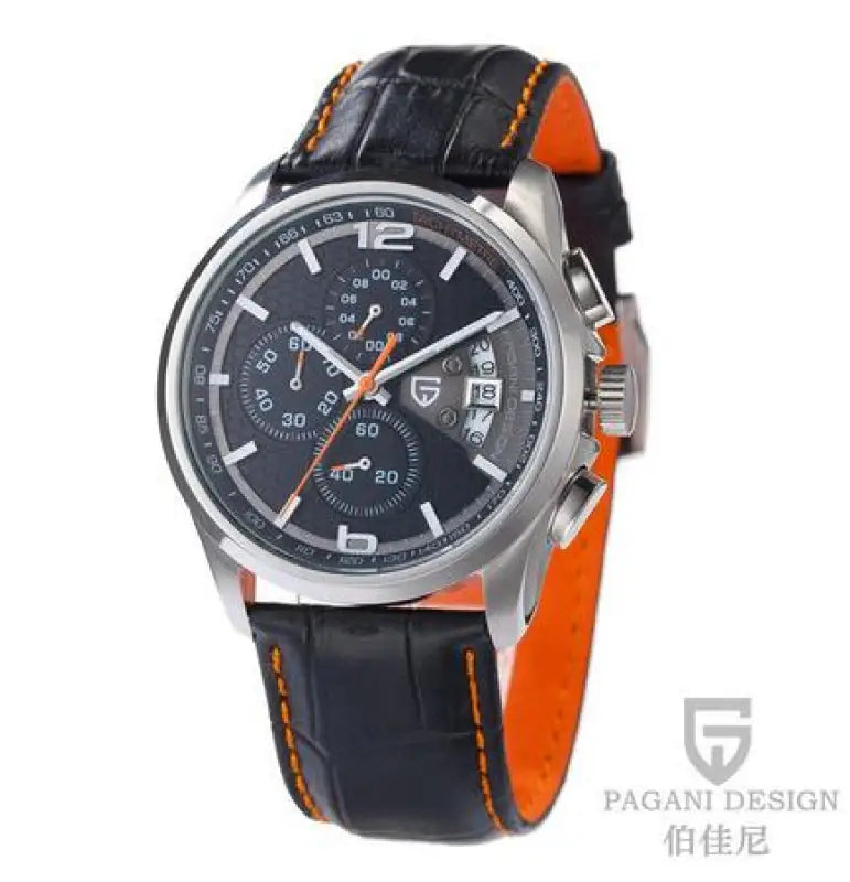 KPR Navigator’s Perpetual Chronograph Japanese Movement Watch - orange B