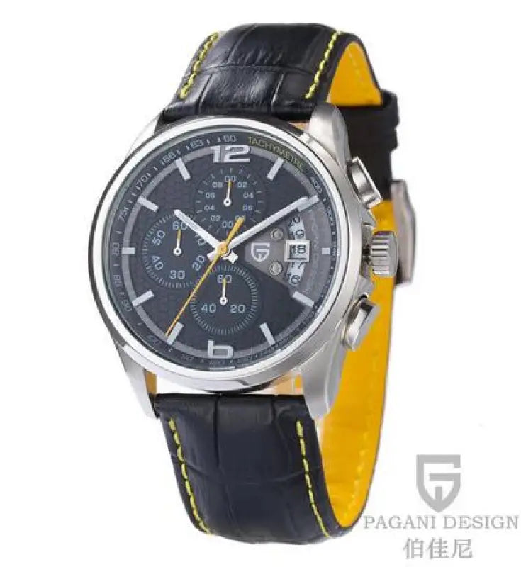 KPR Navigator’s Perpetual Chronograph Japanese Movement Watch - yellow B