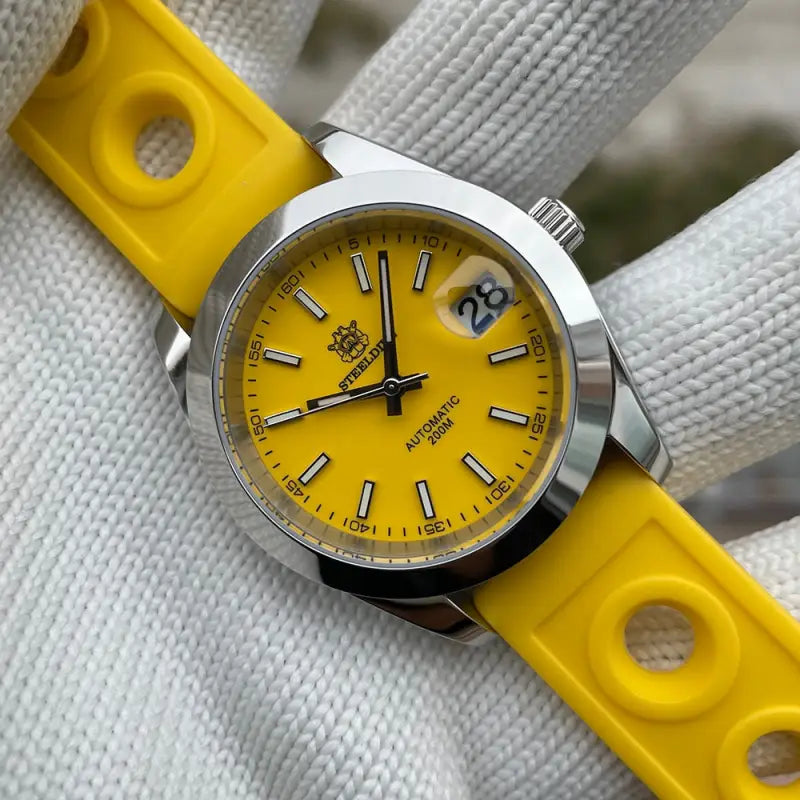 KPR Prestige Navigator 39MM 20 Bar Mechanical Watch - 34YL-YR-Yellow / China / NH35 Movt