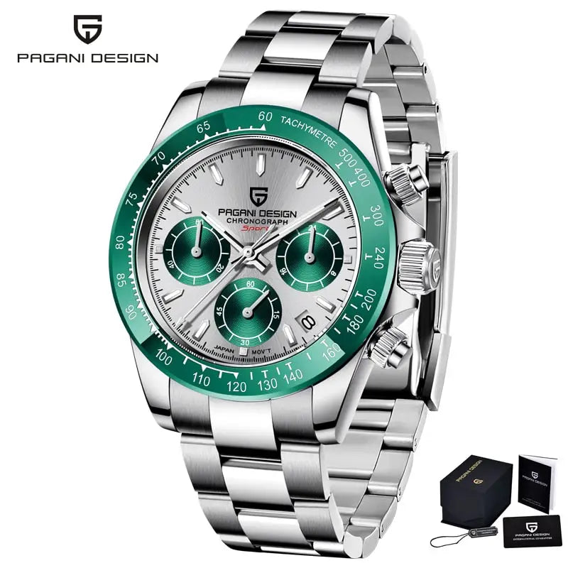 KPR Royal Elite AR Mechanical Waterproof Watch - Green / China / No