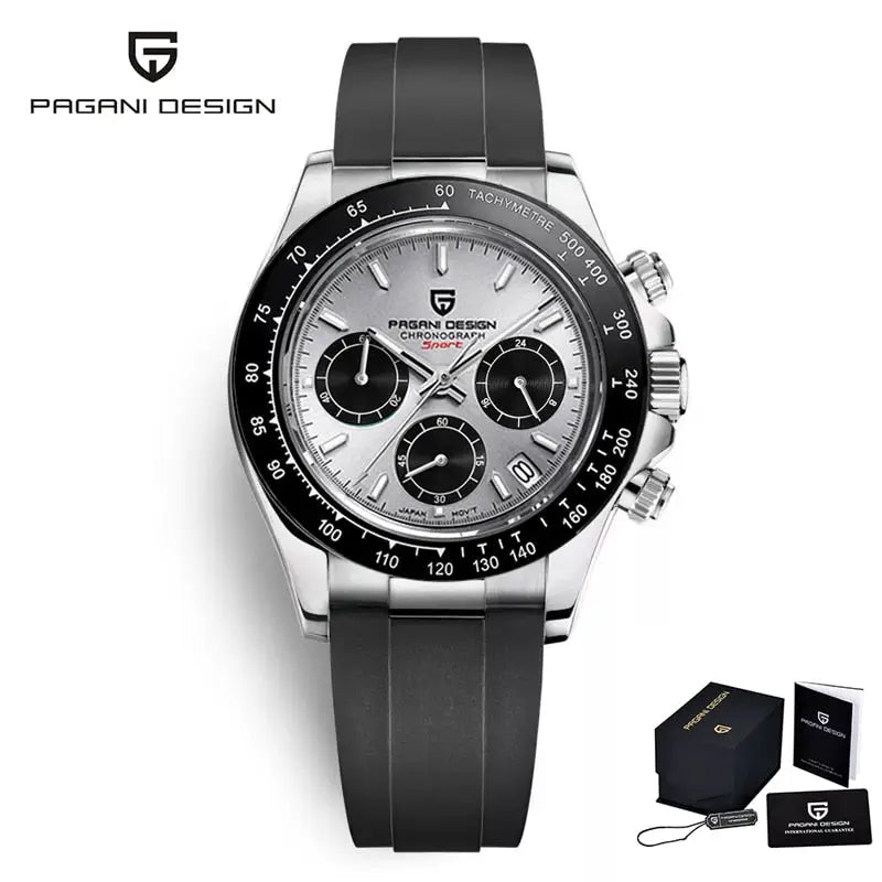 KPR Royal Elite AR Mechanical Waterproof Watch - Grey Silica gel / China / No