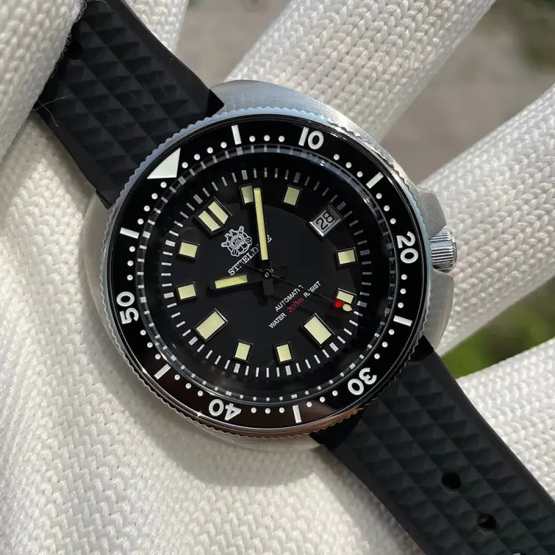 KPR Sablefish 42MM 200M Automatic Movement Dive Watch - 70HH-WF Black-logo / China / NH35 Movt