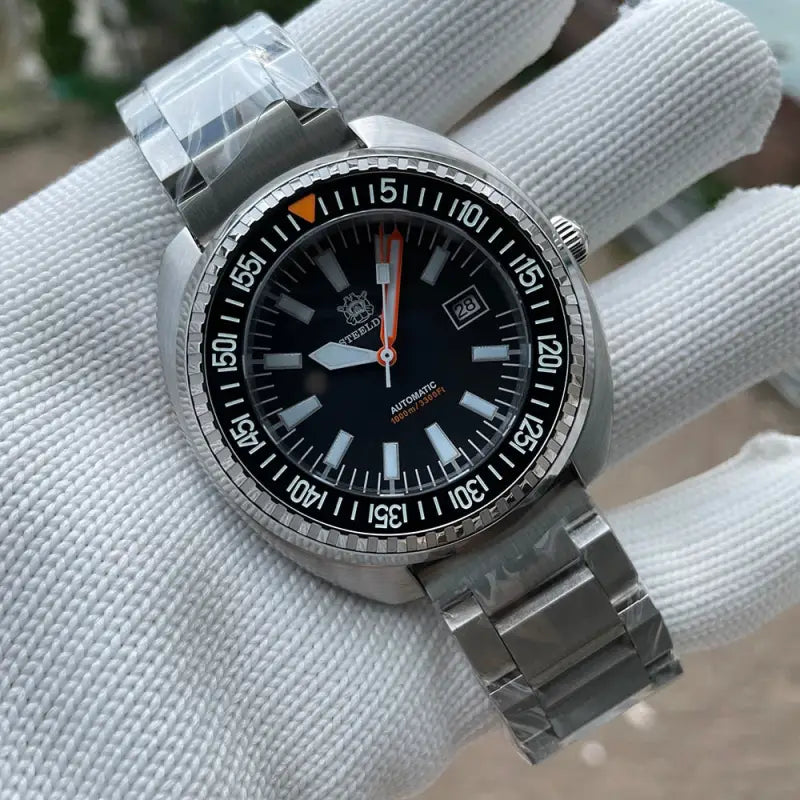 KPR Silver Hake 1000M Dive Watch - Black