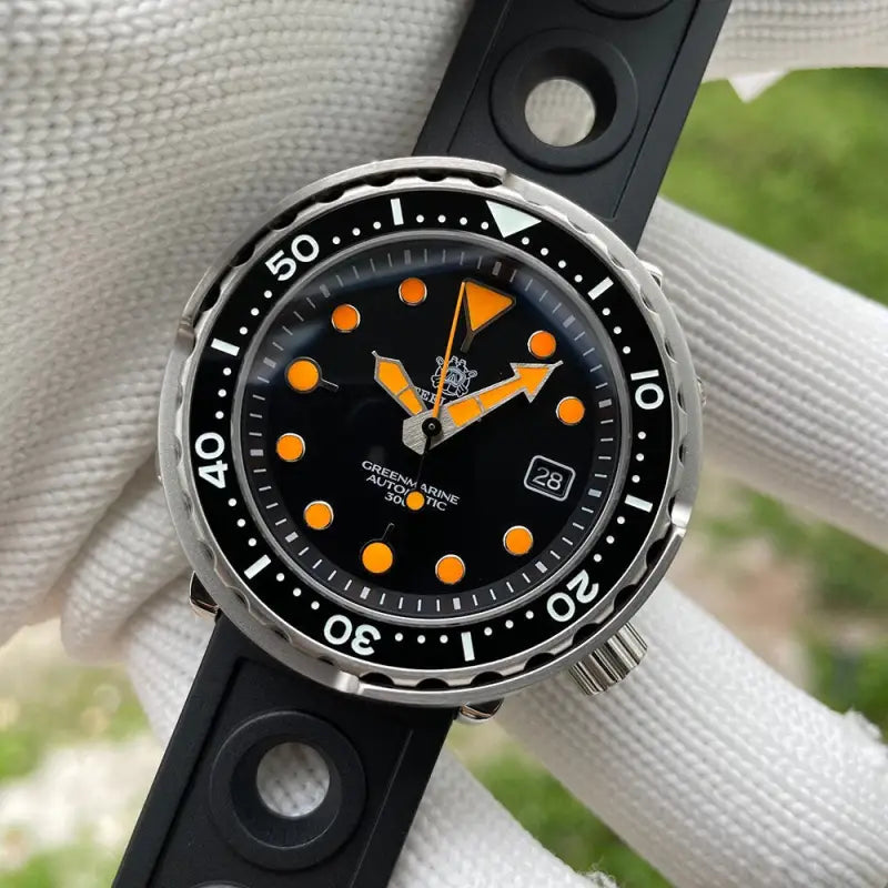 KPR Threadfin 47.5MM 30ATM 300M Dive Watch - 75T-HR-OR Orange / China