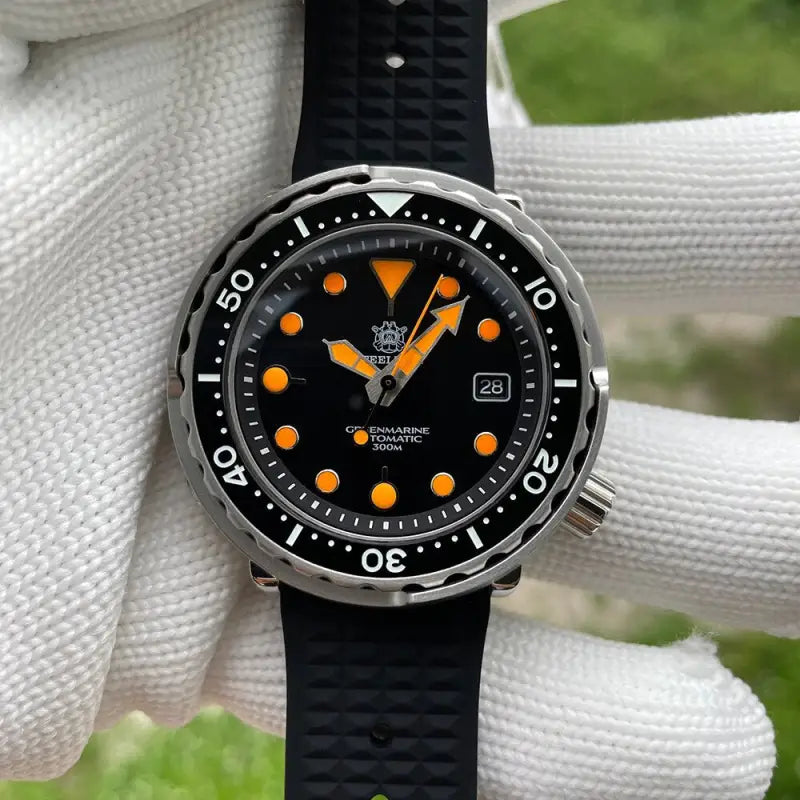 KPR Threadfin 47.5MM 30ATM 300M Dive Watch - 75T-SWF-OR Orange / China